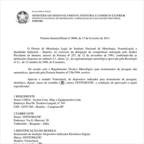 Portaria INMETRO/DIMEL 69:2011 - Situação: Prazo de validade expirado