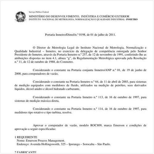 Portaria INMETRO/DIMEL 198:2011 - Situação: Revisto