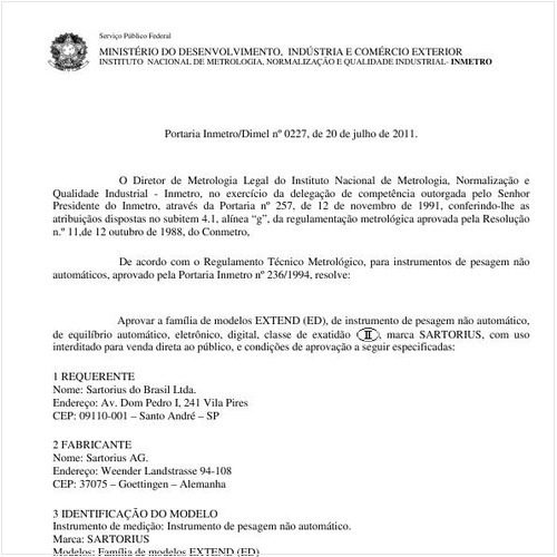 Portaria INMETRO/DIMEL 227:2011 - Situação: Prazo de validade expirado