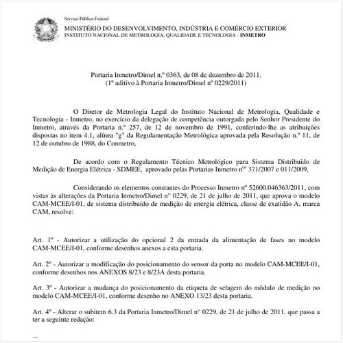 Portaria INMETRO/DIMEL 363:2011 - Situação: Revisto