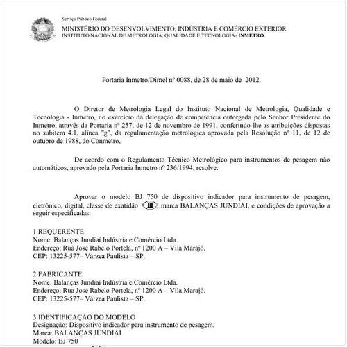 Portaria INMETRO/DIMEL 88:2012 - Situação: Revisto