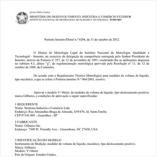Portaria DIMEL/INMETRO 204:2012 - Situação: Revisto