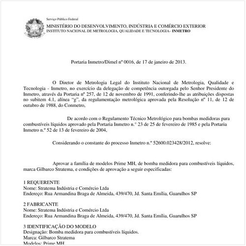 Portaria INMETRO/MDIC 16:2013 - Situação: Revisto