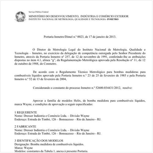 Portaria INMETRO/MDIC 23:2013 - Situação: Revisto