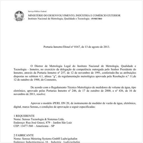 Portaria DIMEL/INMETRO 167:2013 - Situação: Revisto