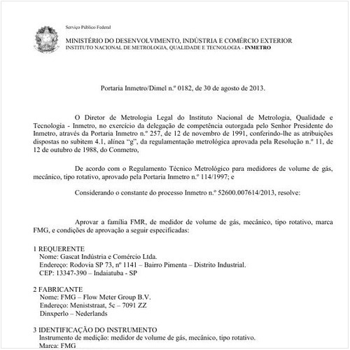 Portaria DIMEL/INMETRO 182:2013 - Situação: Revisto