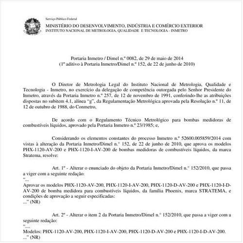 Portaria DIMEL/INMETRO 82:2014 - Situação: Revisto