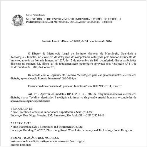 Portaria DIMEL/INMETRO 187:2014 - Situação: Revisto