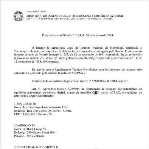 Portaria DIMEL/INMETRO 194:2014 - Situação: Revisto