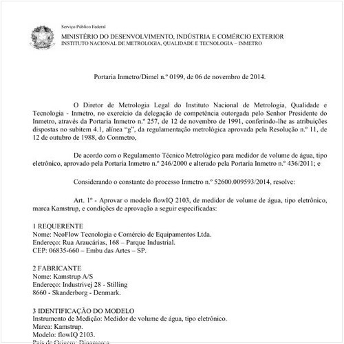 Portaria DIMEL/INMETRO 199:2014 - Situação: Revisto