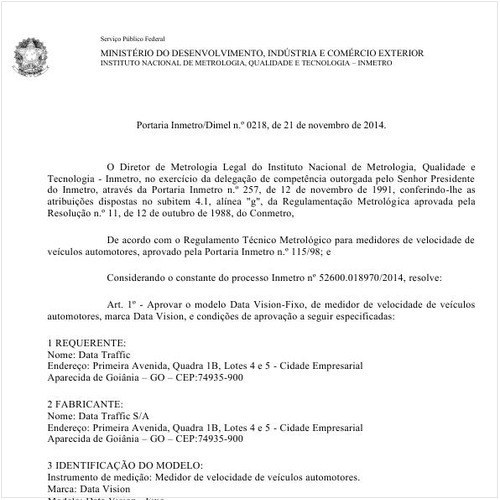 Portaria DIMEL/INMETRO 218:2014 - Situação: Revisto