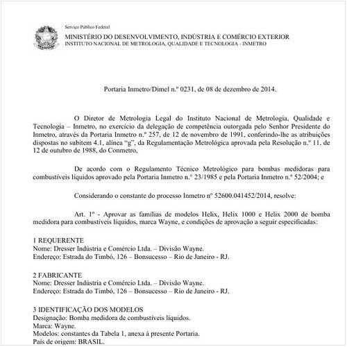 Portaria DIMEL/INMETRO 231:2014 - Situação: Revogado