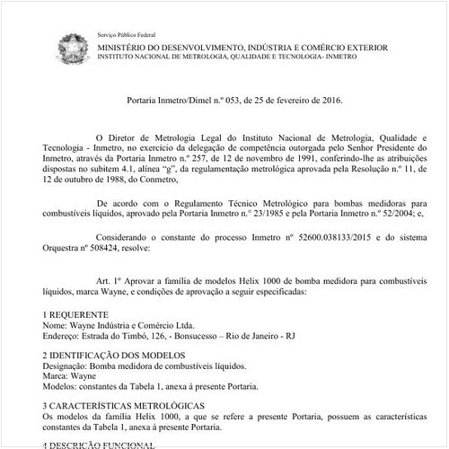 Portaria DIMEL/INMETRO 53:2016 - Situação: Revogado