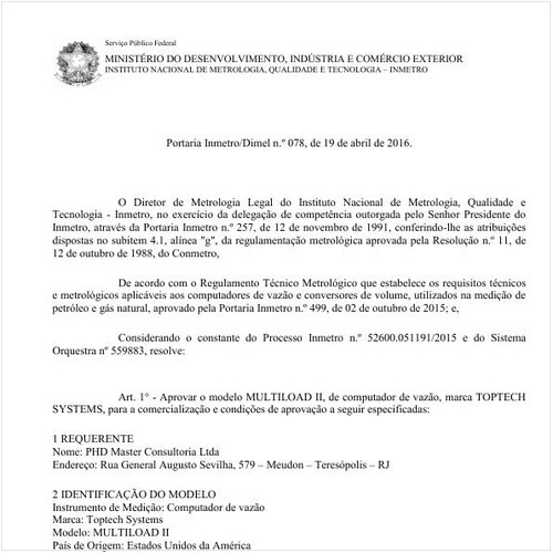 Portaria DIMEL/INMETRO 78:2016 - Situação: Revogado
