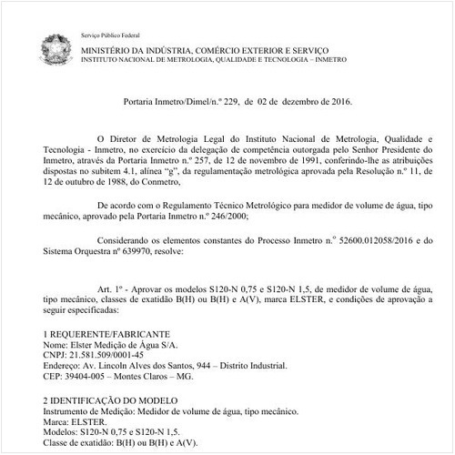 Portaria DIMEL/INMETRO 229:2016 - Situação: Revogado