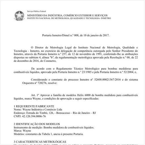 Portaria DIMEL/INMETRO 8:2017 - Situação: Revogado