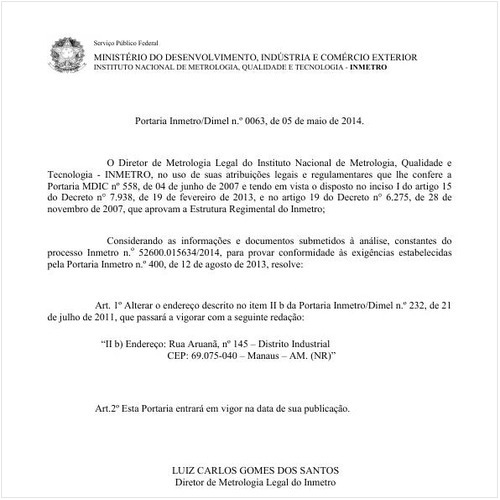 Portaria DIMEL/INMETRO 63:2014 - Situação: Revogado