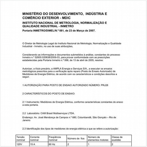 Portaria DIMEL/INMETRO 81:2007 - Situação: Revogado