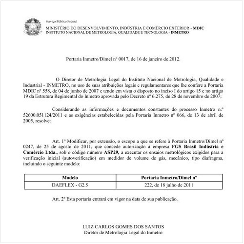 Portaria INMETRO/DIMEL 17:2012 - Situação: Revogado