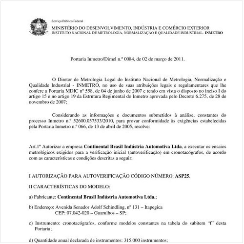 Portaria INMETRO/DIMEL 84:2011 - Situação: Revogado