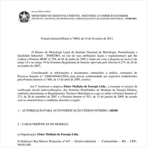 Portaria INMETRO/DIMEL 64:2011 - Situação: Revogado