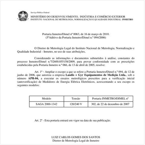 Portaria INMETRO/DIMEL 63:2010 - Situação: Revogado