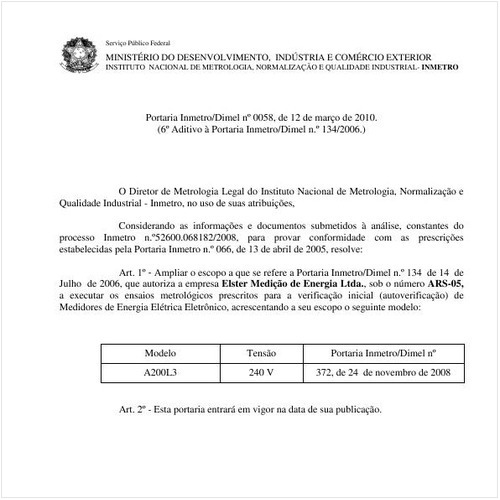 Portaria INMETRO/DIMEL 58:2010 - Situação: Revogado