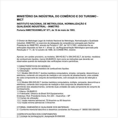 Portaria DIMEL/INMETRO 71:1993 - Situação: Revisto