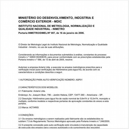 Portaria DIMEL/INMETRO 7:2006 - Situação: Revogado