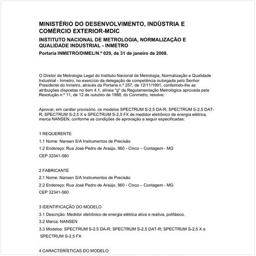 Portaria DIMEL/INMETRO 29:2008 - Situação: Prazo de validade expirado