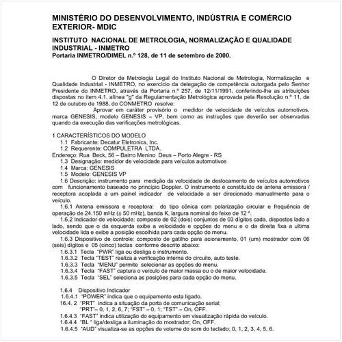 Portaria DIMEL/INMETRO 128:2000 - Situação: Prazo de validade expirado