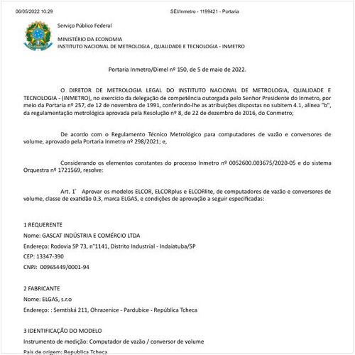 Portaria DIMEL/INMETRO 150:2022 - Situação: Em vigor