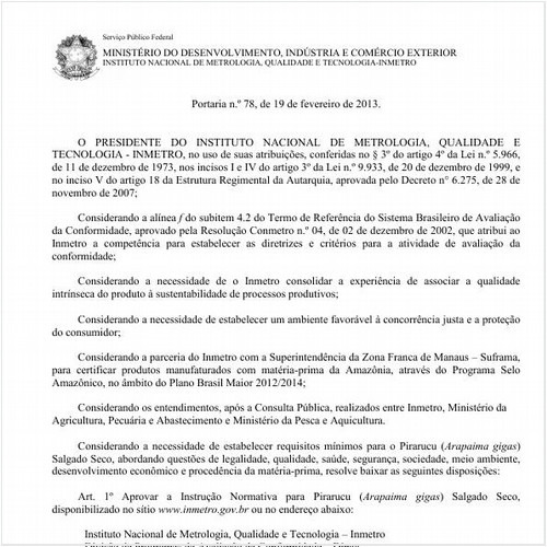 Portaria INMETRO/MDIC 78:2013 - Situação: Revogado