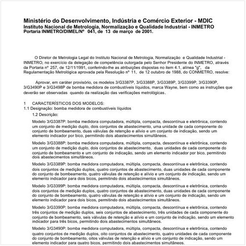 Portaria DIMEL/INMETRO 41:2001 - Situação: Revogado