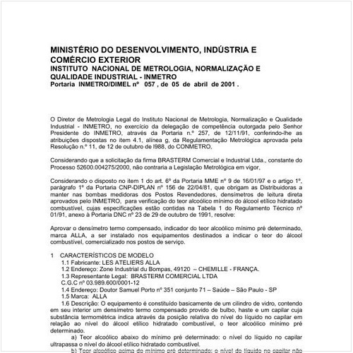 Portaria DIMEL/INMETRO 57:2001 - Situação: Revogado