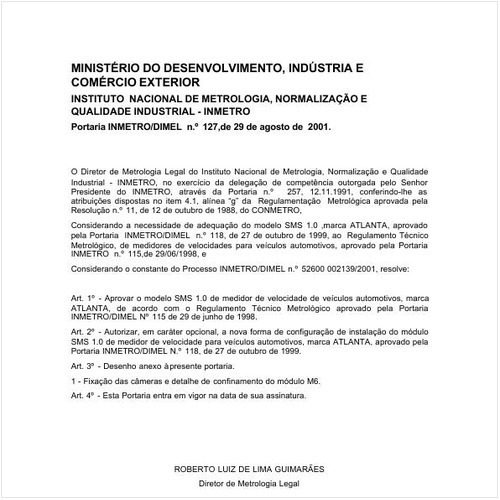 Portaria DIMEL/INMETRO 127:2001 - Situação: Revisto