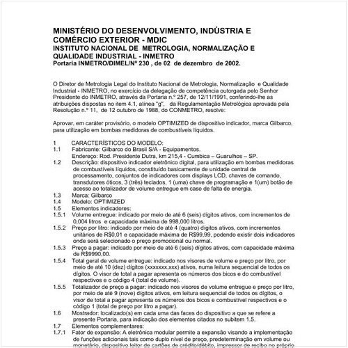 Portaria DIMEL/INMETRO 230:2002 - Situação: Revisto