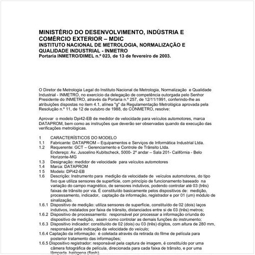Portaria DIMEL/INMETRO 23:2003 - Situação: Revisto