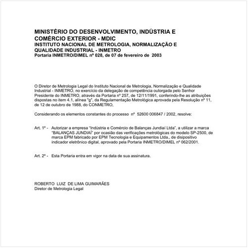 Portaria DIMEL/INMETRO 28:2003 - Situação: Em vigor