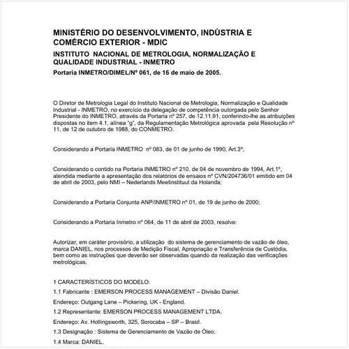 Portaria DIMEL/INMETRO 61:2005 - Situação: Revogado