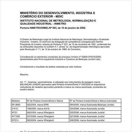 Portaria DIMEL/INMETRO 3:2007 - Situação: Revisto