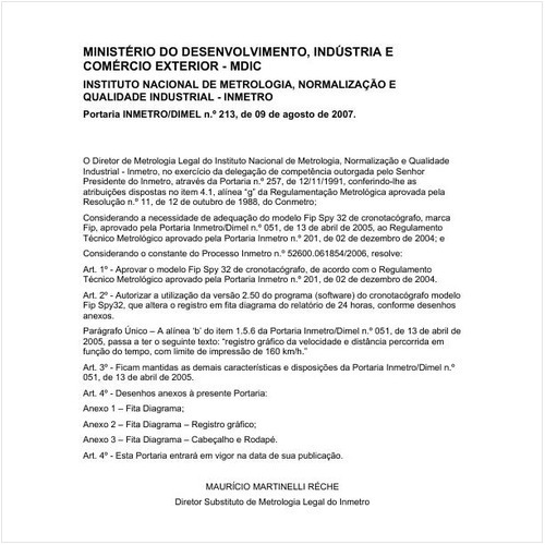 Portaria DIMEL/INMETRO 213:2007 - Situação: Revisto