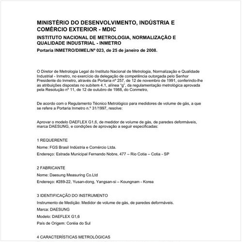Portaria DIMEL/INMETRO 23:2008 - Situação: Revisto