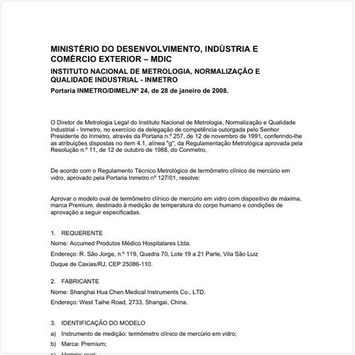 Portaria DIMEL/INMETRO 24:2008 - Situação: Revisto