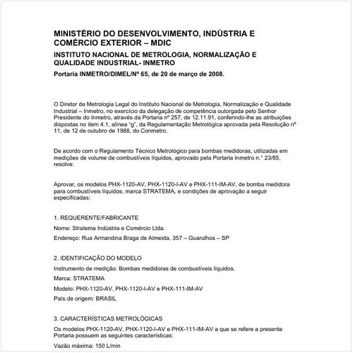 Portaria DIMEL/INMETRO 65:2008 - Situação: Revisto