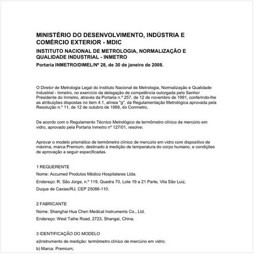 Portaria DIMEL/INMETRO 28:2008 - Situação: Revisto