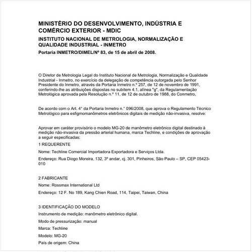 Portaria DIMEL/INMETRO 83:2008 - Situação: Revisto