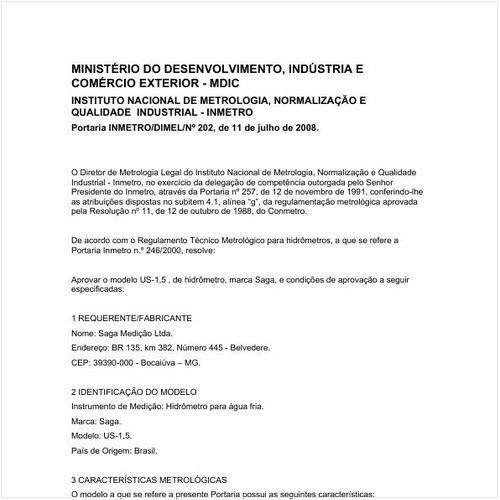 Portaria DIMEL/INMETRO 202:2008 - Situação: Revisto