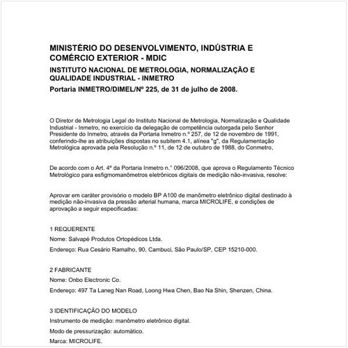 Portaria DIMEL/INMETRO 225:2008 - Situação: Revisto