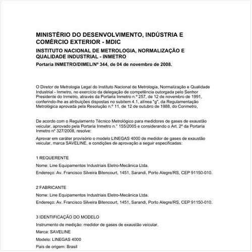 Portaria DIMEL/INMETRO 344:2008 - Situação: Revisto